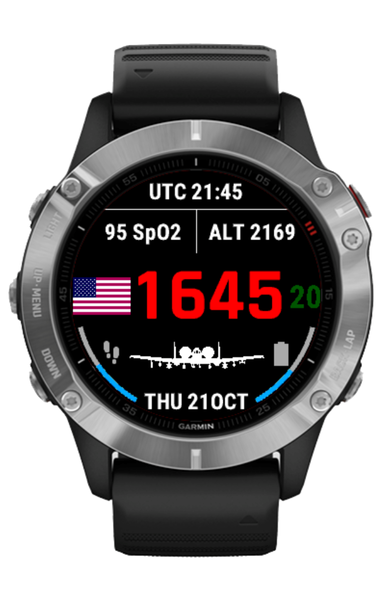 Fighter Pilot Watch Custom Watch Face US Air Force